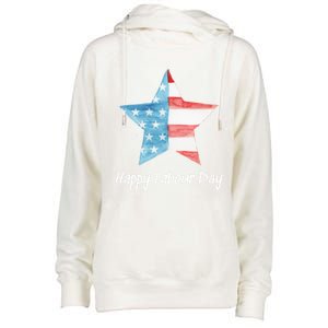 Happy Labor Day Federal Holiday Tee Love America Funny Gift Womens Funnel Neck Pullover Hood