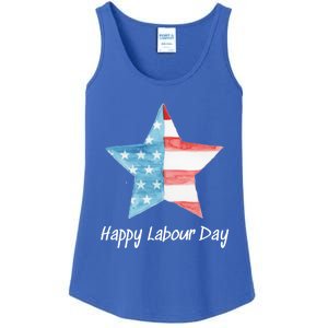 Happy Labor Day Federal Holiday Tee Love America Funny Gift Ladies Essential Tank