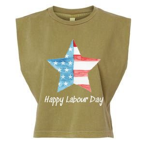 Happy Labor Day Federal Holiday Tee Love America Funny Gift Garment-Dyed Women's Muscle Tee