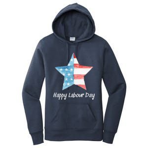 Happy Labor Day Federal Holiday Tee Love America Funny Gift Women's Pullover Hoodie