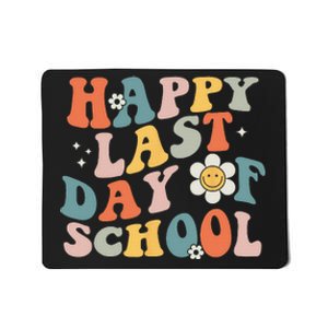 Happy Last Day Of School Graduation Groovy Teacher Student Mousepad