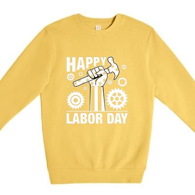 Happy Labor Day Gift Premium Crewneck Sweatshirt