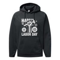 Happy Labor Day Gift Performance Fleece Hoodie