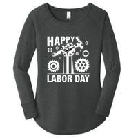 Happy Labor Day Gift Women's Perfect Tri Tunic Long Sleeve Shirt