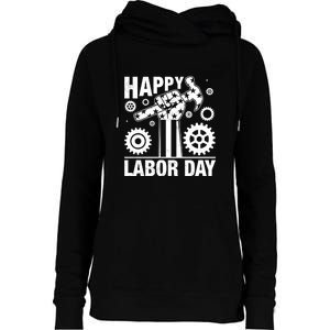 Happy Labor Day Gift Womens Funnel Neck Pullover Hood