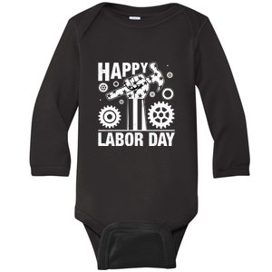 Happy Labor Day Gift Baby Long Sleeve Bodysuit