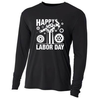 Happy Labor Day Gift Cooling Performance Long Sleeve Crew