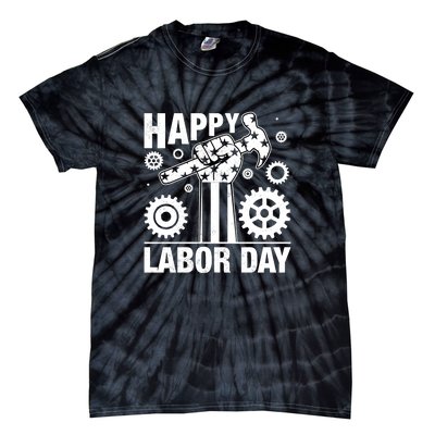 Happy Labor Day Gift Tie-Dye T-Shirt