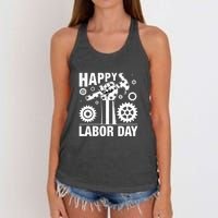 Happy Labor Day Gift Women's Knotted Racerback Tank