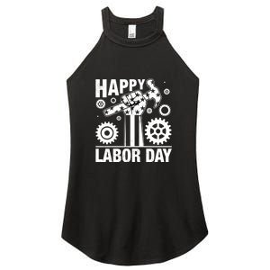 Happy Labor Day Gift Women's Perfect Tri Rocker Tank