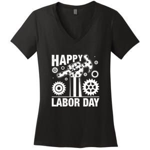 Happy Labor Day Gift Women's V-Neck T-Shirt