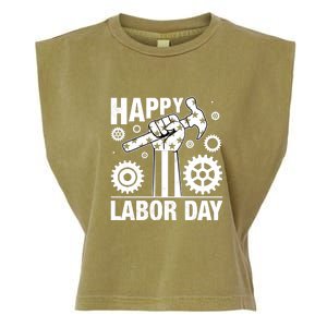 Happy Labor Day Gift Garment-Dyed Women's Muscle Tee