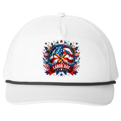 Happy Labor Day Patriot Happy Labor Day Snapback Five-Panel Rope Hat