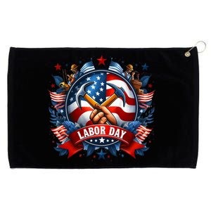 Happy Labor Day Patriot Happy Labor Day Grommeted Golf Towel