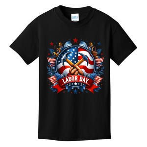 Happy Labor Day Patriot Happy Labor Day Kids T-Shirt