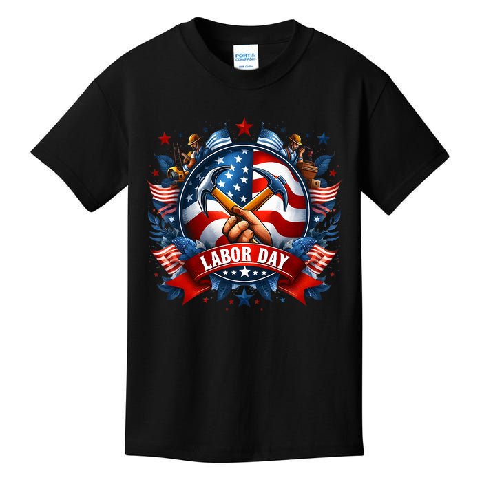 Happy Labor Day Patriot Happy Labor Day Kids T-Shirt