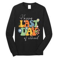 Happy Last Day Of School Graduation Groovy Teacher Student Long Sleeve Shirt