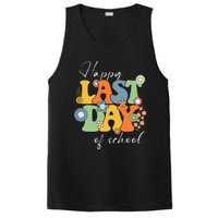 Happy Last Day Of School Graduation Groovy Teacher Student PosiCharge Competitor Tank