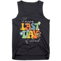 Happy Last Day Of School Graduation Groovy Teacher Student Tank Top