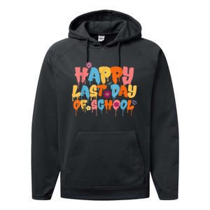 Happy Last Day Of School Teacher Student Graduation Performance Fleece Hoodie