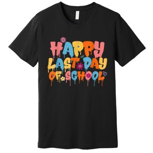 Happy Last Day Of School Teacher Student Graduation Premium T-Shirt