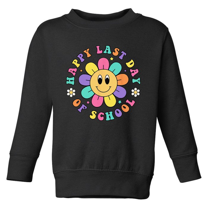 Happy Last Day Of School Hello Summer Teacher Student Toddler Sweatshirt