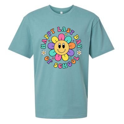 Happy Last Day Of School Hello Summer Teacher Student Sueded Cloud Jersey T-Shirt