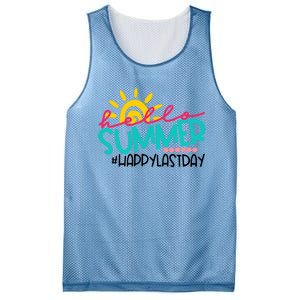 Happy Last Day Of School Teacher Student Graduation Mesh Reversible Basketball Jersey Tank