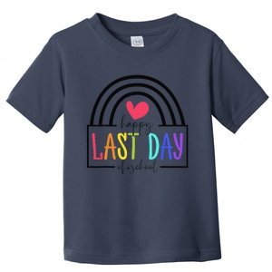 Happy Last Day Of School Teacher Student GraduationCute Love Toddler T-Shirt