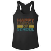 Happy Last Day Of School Teacher Student GraduationSchool Ladies PosiCharge Competitor Racerback Tank