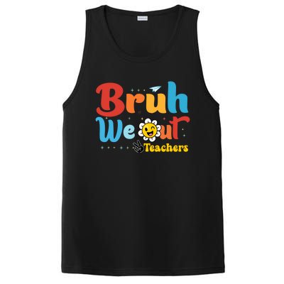 Happy Last Day Of School Teacher Student Summer Bruh We Out Cool Gift PosiCharge Competitor Tank