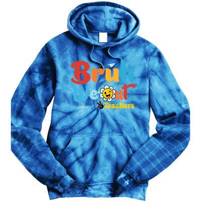 Happy Last Day Of School Teacher Student Summer Bruh We Out Cool Gift Tie Dye Hoodie