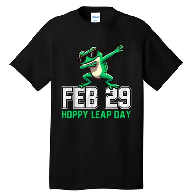 Hoppy Leap Day Frog Funny Leap Year Leapling Humor Pun Tall T-Shirt