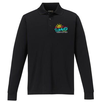 Happy Last Day Of School Teacher Student Hello Summer Gift Performance Long Sleeve Polo