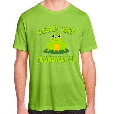 Happy Leap Day Year 2024 February 29th Funny Frog Lovers Adult ChromaSoft Performance T-Shirt