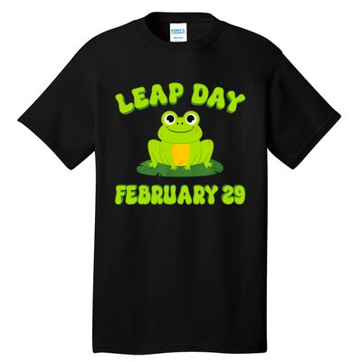 Happy Leap Day Year 2024 February 29th Funny Frog Lovers Tall T-Shirt