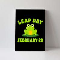 Happy Leap Day Year 2024 February 29th Funny Frog Lovers Canvas