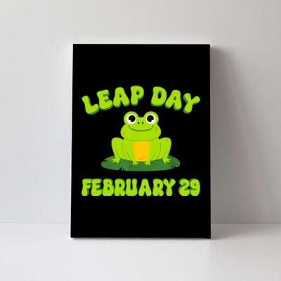 Happy Leap Day Year 2024 February 29th Funny Frog Lovers Canvas