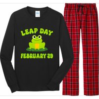 Happy Leap Day Year 2024 February 29th Funny Frog Lovers Long Sleeve Pajama Set