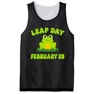 Happy Leap Day Year 2024 February 29th Funny Frog Lovers Mesh Reversible Basketball Jersey Tank