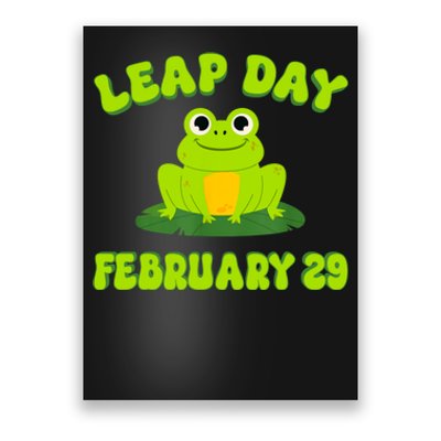 Happy Leap Day Year 2024 February 29th Funny Frog Lovers Poster