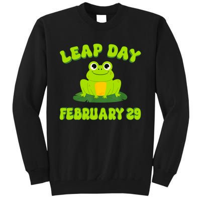 Happy Leap Day Year 2024 February 29th Funny Frog Lovers Tall Sweatshirt