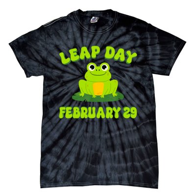 Happy Leap Day Year 2024 February 29th Funny Frog Lovers Tie-Dye T-Shirt