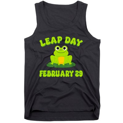 Happy Leap Day Year 2024 February 29th Funny Frog Lovers Tank Top