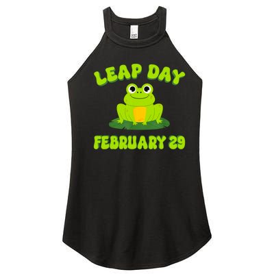 Happy Leap Day Year 2024 February 29th Funny Frog Lovers Women’s Perfect Tri Rocker Tank