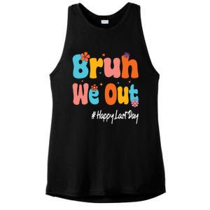 Happy Last Day Of School Bruh We Out Teachers Cute Gift Ladies PosiCharge Tri-Blend Wicking Tank