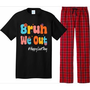 Happy Last Day Of School Bruh We Out Teachers Cute Gift Pajama Set