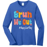 Happy Last Day Of School Bruh We Out Teachers Cute Gift Ladies Long Sleeve Shirt