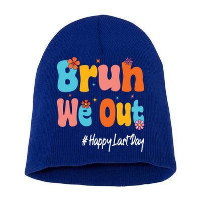 Happy Last Day Of School Bruh We Out Teachers Cute Gift Short Acrylic Beanie