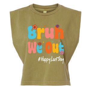 Happy Last Day Of School Bruh We Out Teachers Cute Gift Garment-Dyed Women's Muscle Tee